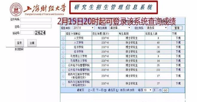 上財(cái)2017MBA聯(lián)考成績(jī)查分2月15日、常規(guī)面試安排