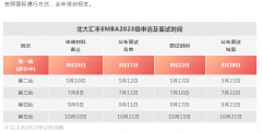 北京大學(xué)匯豐商學(xué)院EMBA23級(jí)提前面試時(shí)間批次